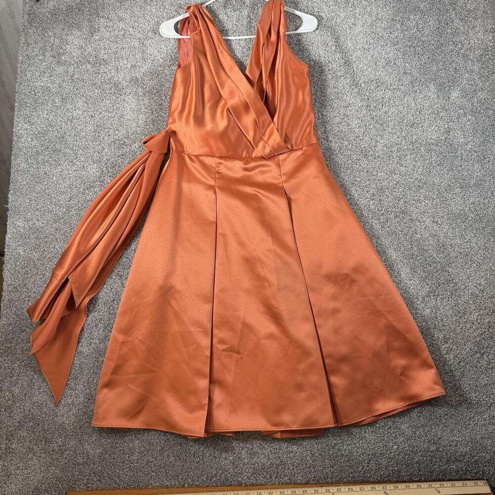 Vintage Y2K Jim Hjelm Dress 14 Bridesmaid Evening Formal Cocktail Satin Taffeta